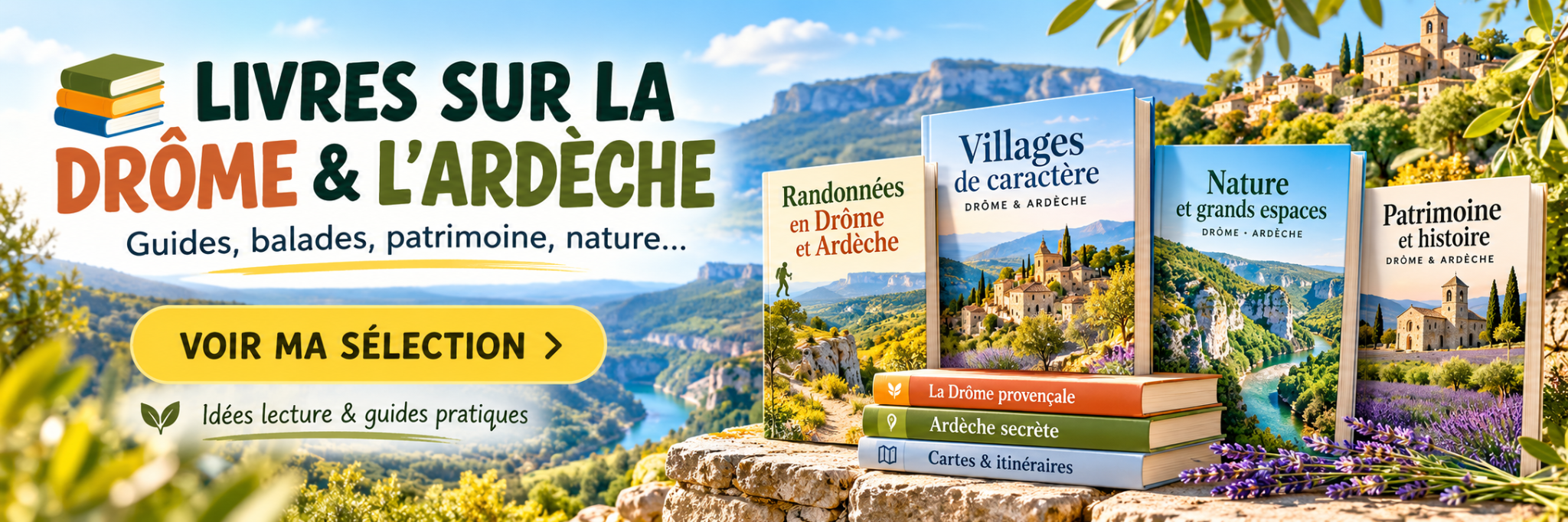Livres sur la Drôme et l’Ardèche : guides, balades, patrimoine et nature
